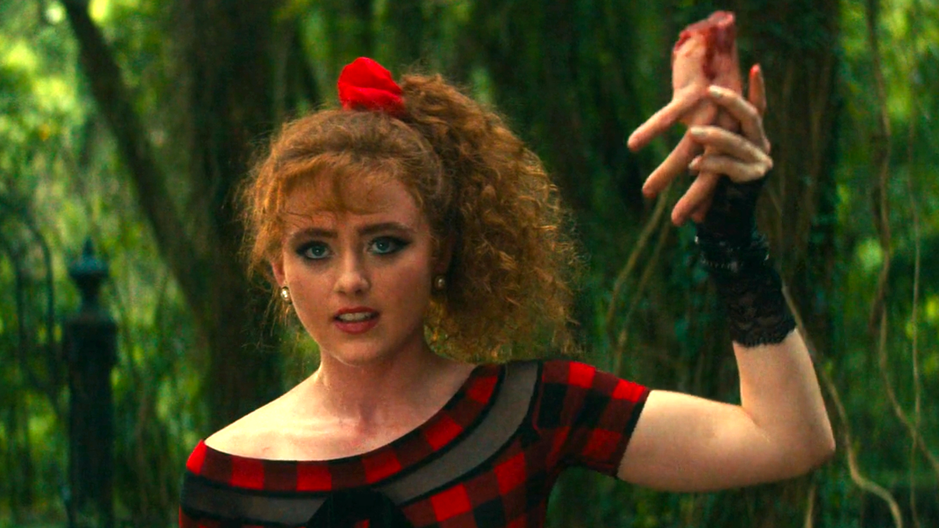 lisa frankenstein red dress Lisa Frankenstein Released two years ago today Set in 1989, Lisa spends her  time in a cemetery. She is in love with a reanimated Victorian era corpse.  The corpse starts to kill